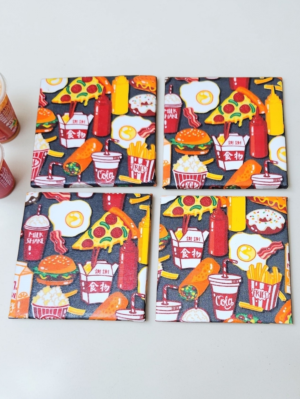 Snack Time Coaster Set - Picture 2 of 2
